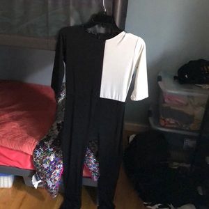 Black and white jumpsuit large.